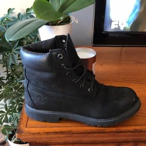 Black Timberland boots